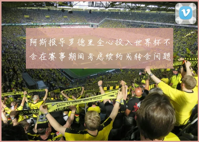 阿斯报导罗德里全心投入世界杯不会在赛事期间考虑续约或转会问题